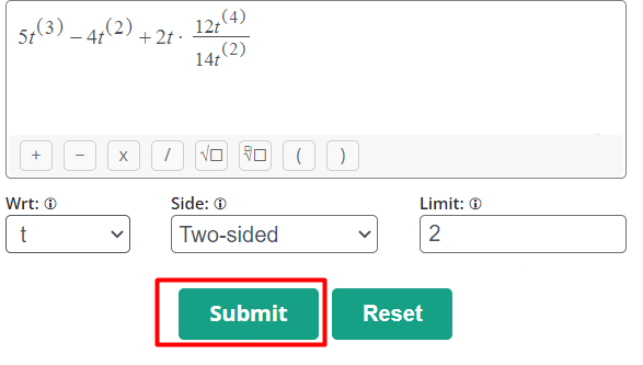 Limit Calculus
